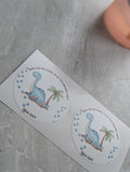 Dinosaur birthday stickers